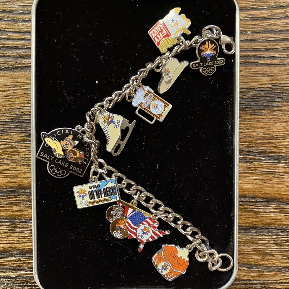 Olympic Winter Games 2002 charm bracelet